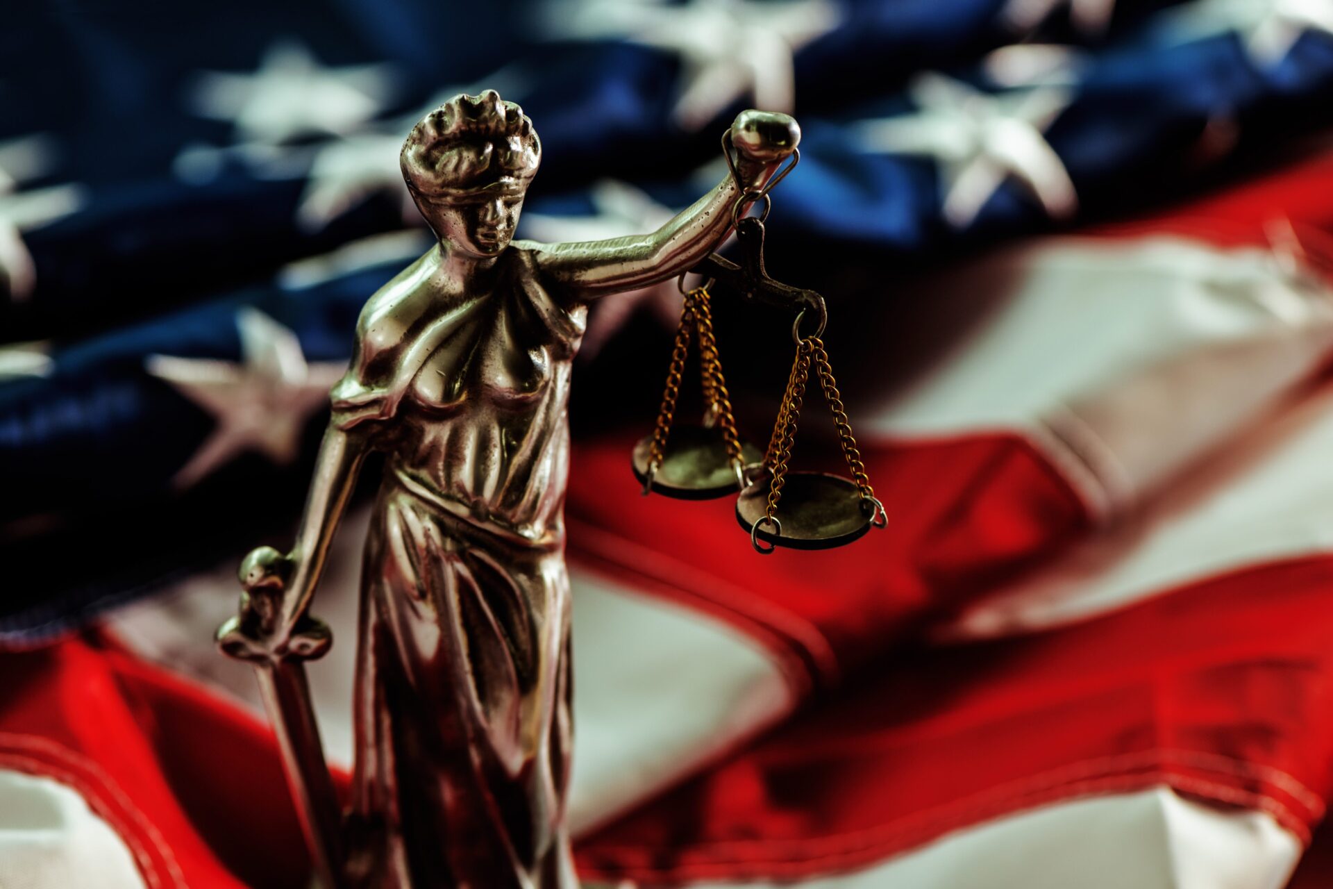 Theft law attorney in Franklin, TN. Theft Crime lawyers near me. Law and Justice with US Flag